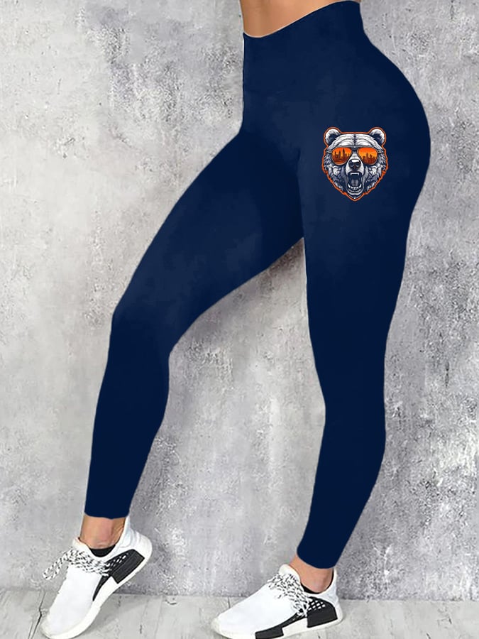 Women's Rugby Print Leggings