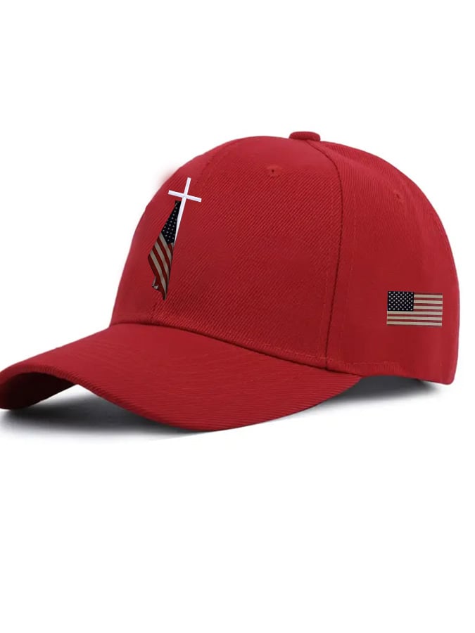 š„Buy 3 Get 15% Offš„Unisex Flag Cross Print Baseball Cap