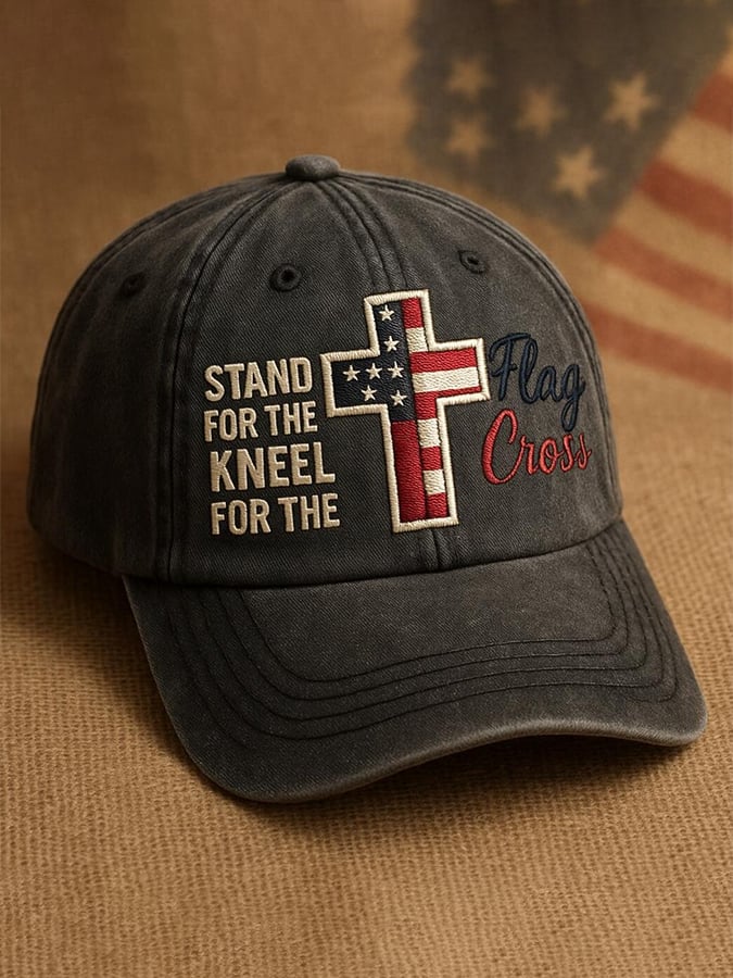 š„Buy 3 Get 15% Offš„Unisex āSTAND FOR THE Flag KNEEL FOR THE Crossā hat