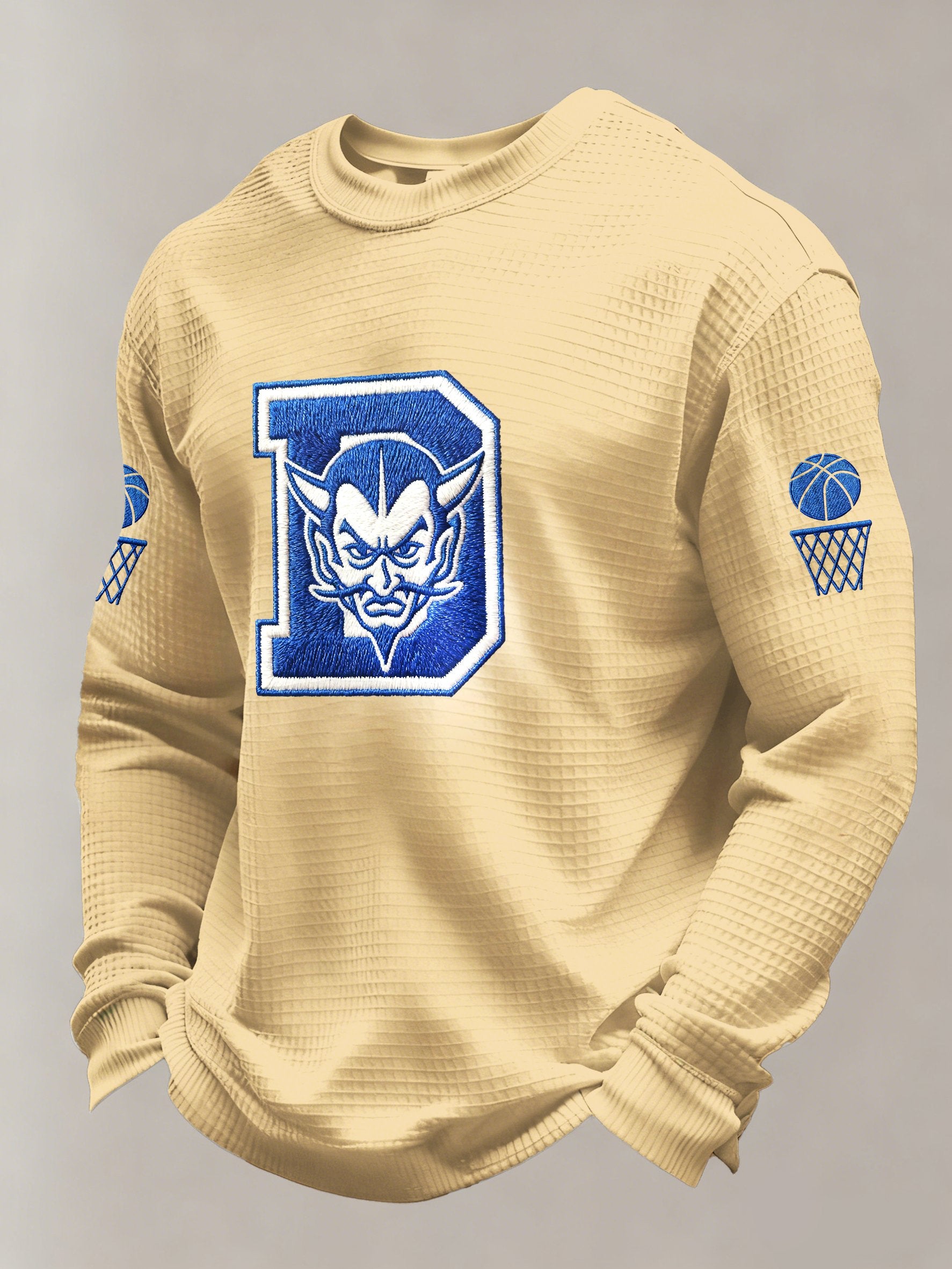 Men's Basketball Printed Casual Long-Sleeved Top