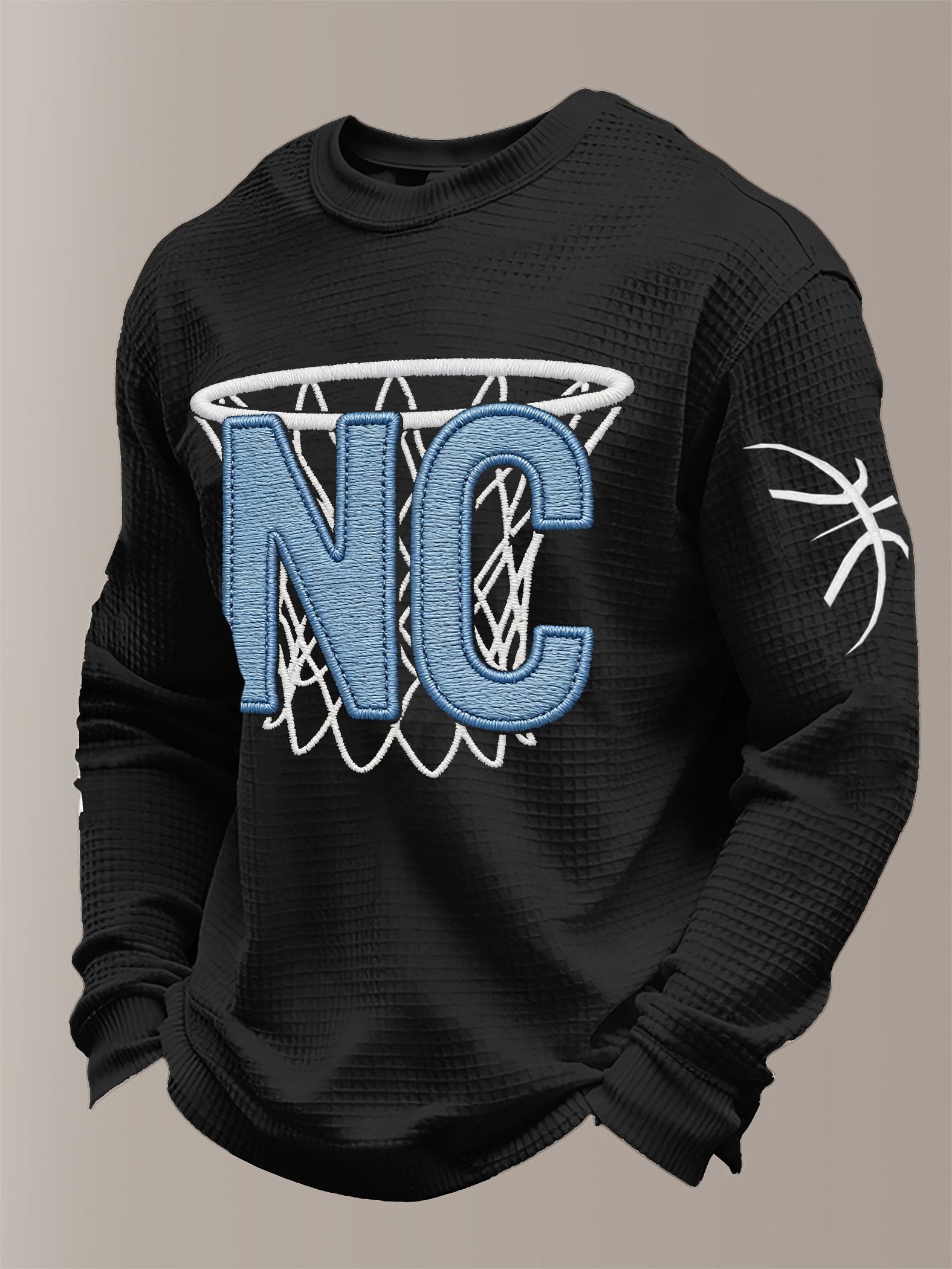 Men's Basketball Waffle Knit Long-Sleeve T-Shirt