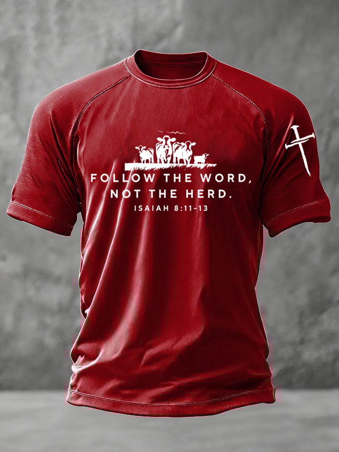 🔥Buy 3 Get 15% Off🔥Men's Faith Print Casual T-Shirt