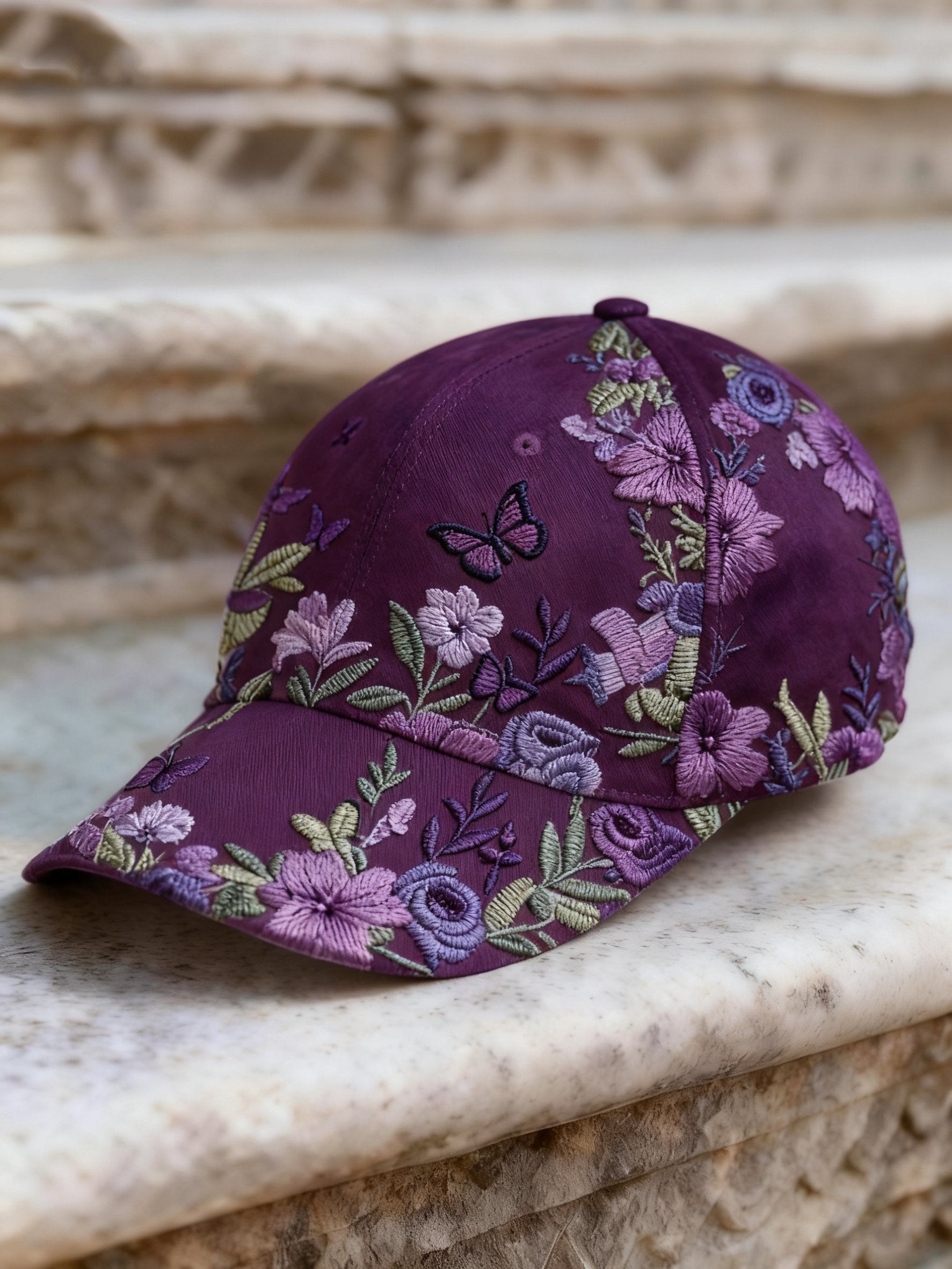 Women's Retro Bohemian Floral Print Casual Hat