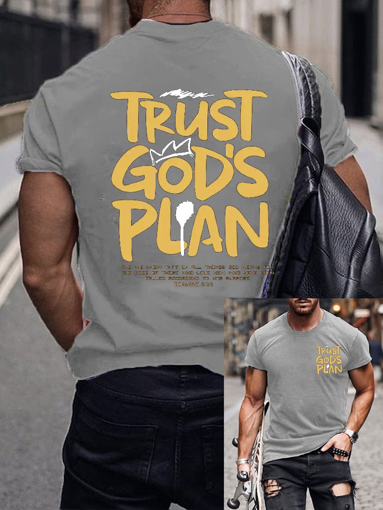 🔥Buy 3 Get 15% Off🔥Men's casual cross faith short-sleeved T-shirt