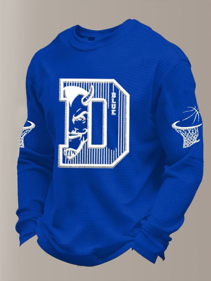 Men's Basketball Waffle Knit Long-Sleeve T-Shirt
