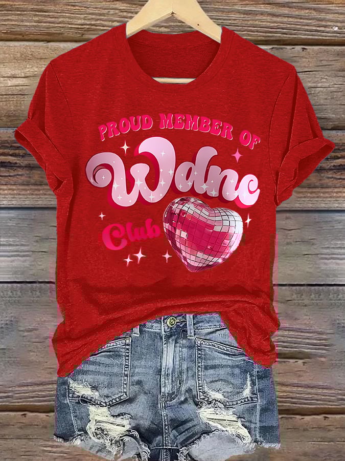 Women's Retro Funny Proud Member Of Club We Do Not Care Menopause Perimenopause Print T-Shirts