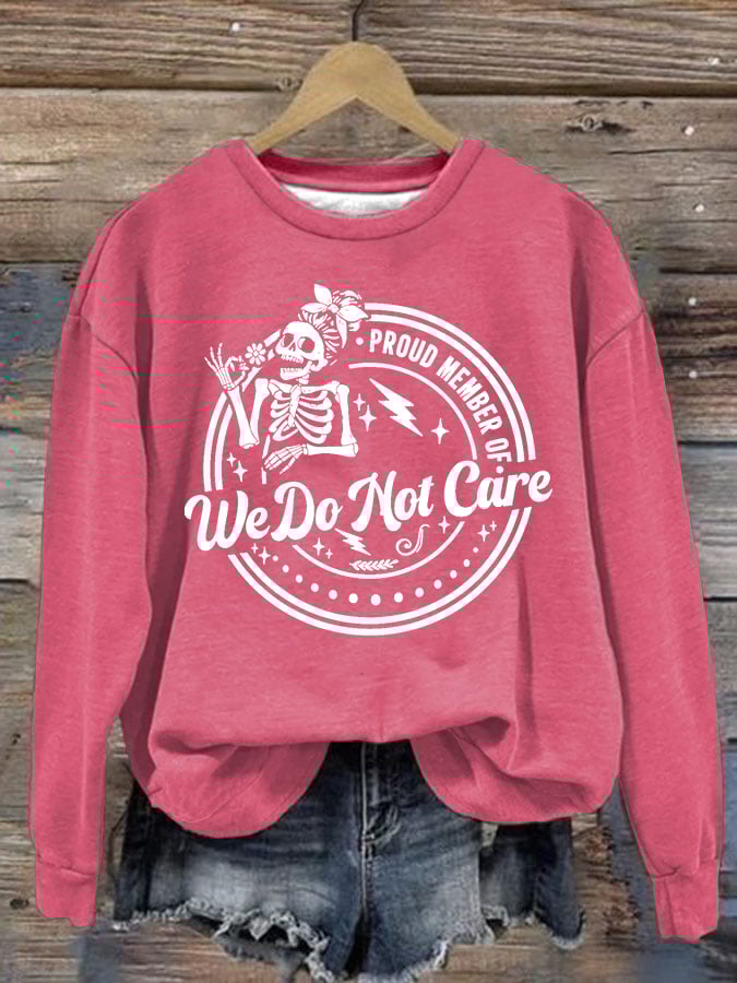 Women's Retro Funny Proud Member Of Club Menopause Perimenopause Print Sweatshirt