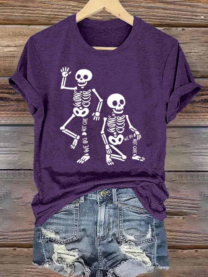 Women's Halloween WDNC Printed Casual T-Shirt