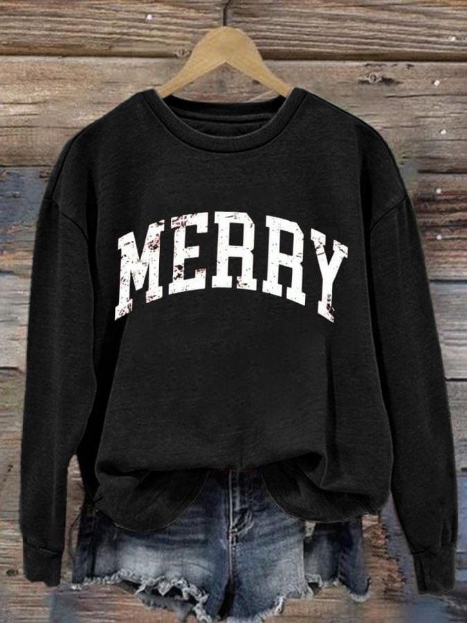 Women'S Merry Christmas Sweatshirt