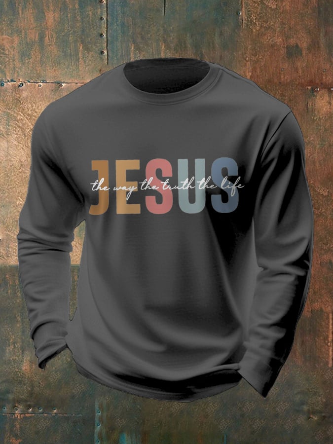 🔥Buy 3 Get 15% Off🔥Men's Casual Faith Long-Sleeved T-Shirt