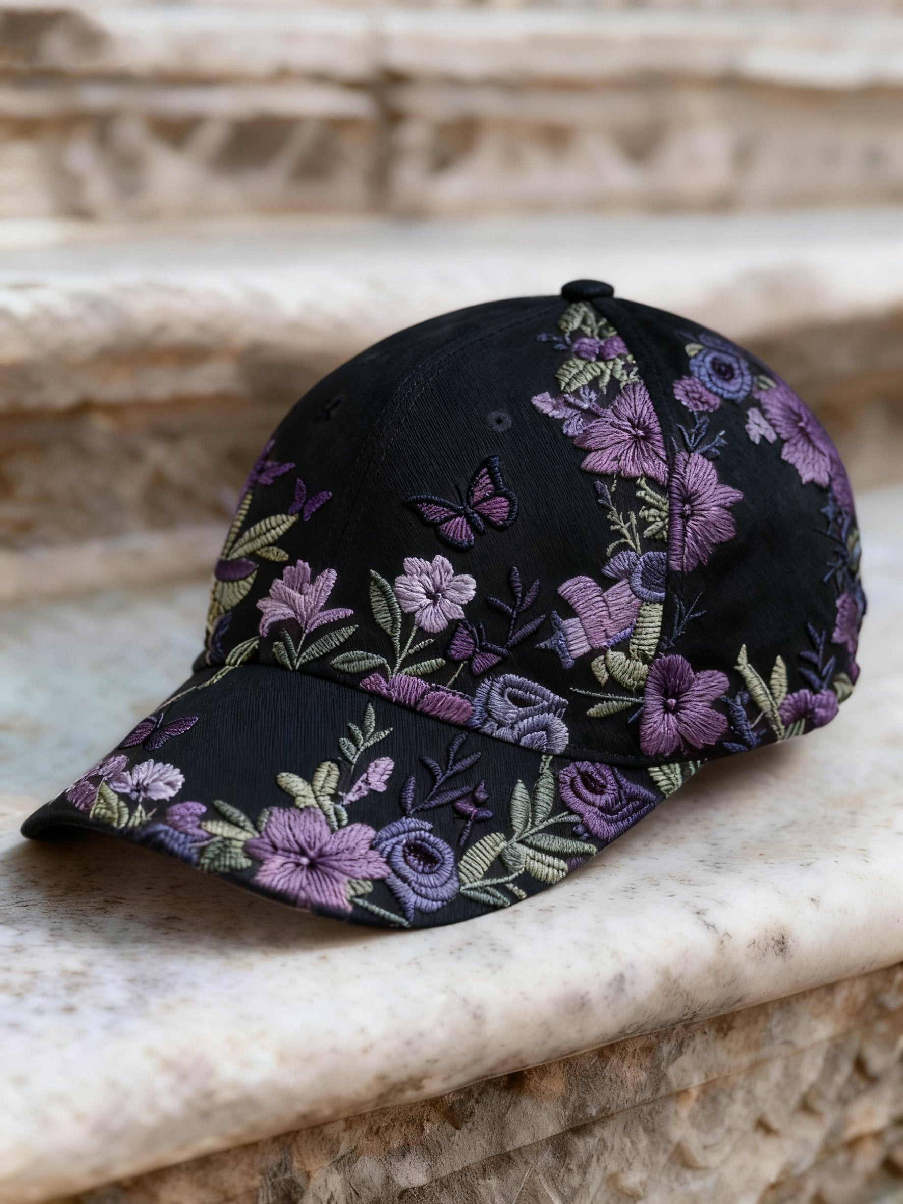 Women's Retro Bohemian Floral Print Casual Hat