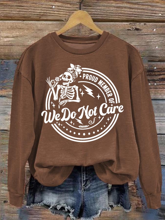 Women's Retro Funny Proud Member Of Club Menopause Perimenopause Print Sweatshirt