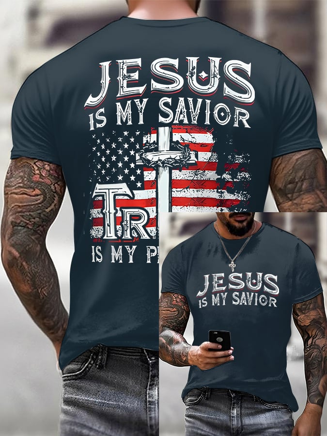 🔥Buy 3 Get 15% Off🔥Men'S Casual Faith Short-Sleeved T-Shirt