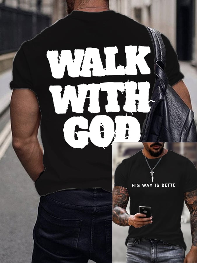 🔥Buy 3 Get 15% Off🔥Men's His Way Is Better Christian Printed Shirt