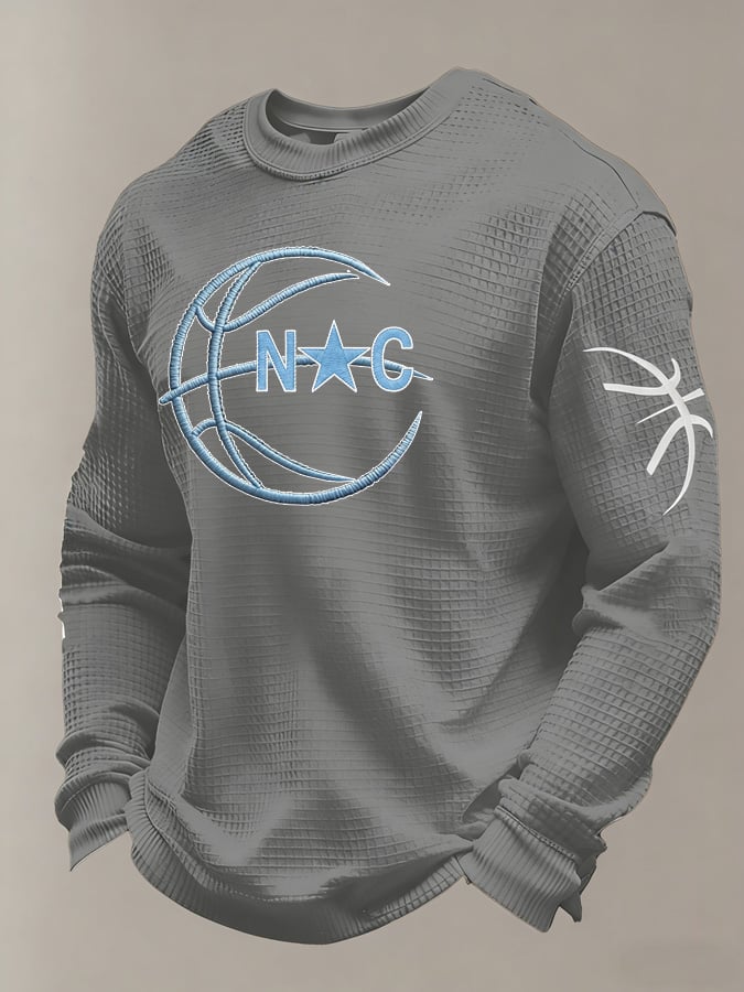 Men's Basketball Waffle Knit Long-Sleeve T-Shirt