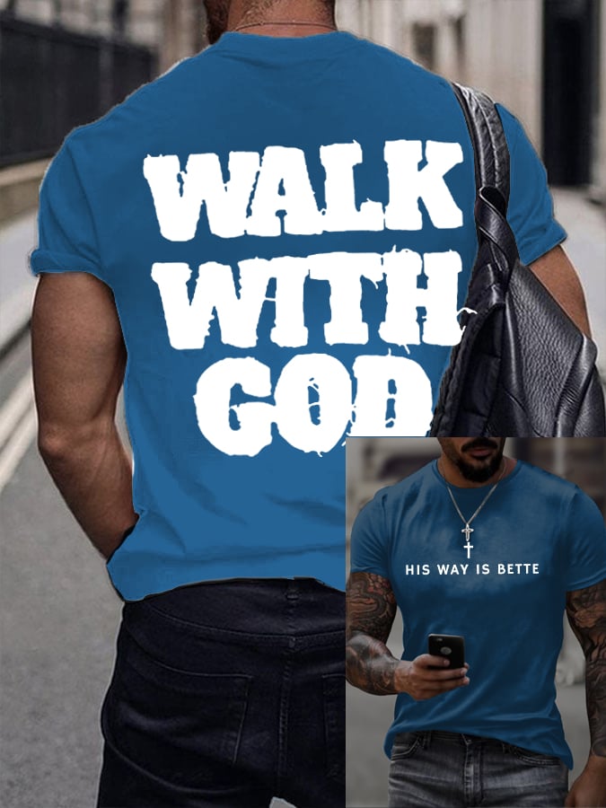 🔥Buy 3 Get 15% Off🔥Men's His Way Is Better Christian Printed Shirt