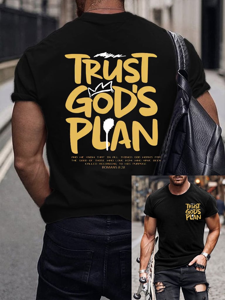 🔥Buy 3 Get 15% Off🔥Men's casual cross faith short-sleeved T-shirt