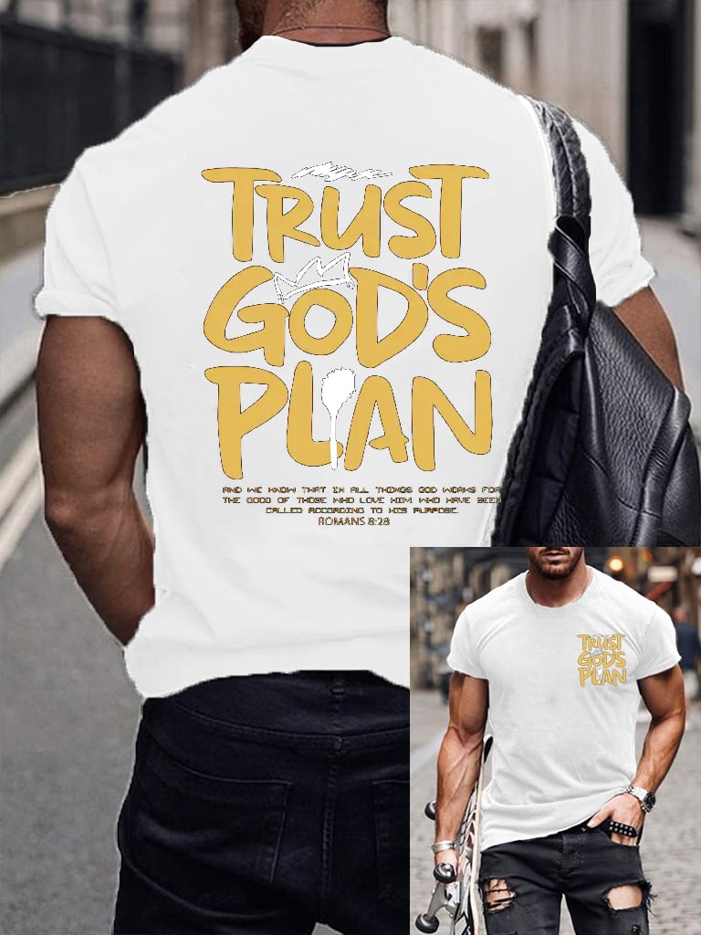 🔥Buy 3 Get 15% Off🔥Men's casual cross faith short-sleeved T-shirt