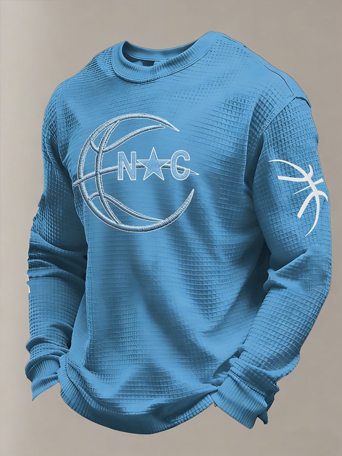 Men's Basketball Waffle Knit Long-Sleeve T-Shirt