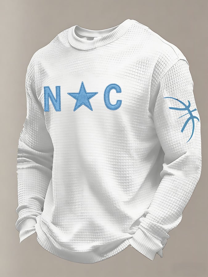 Men's Basketball Waffle Knit Long-Sleeve T-Shirt