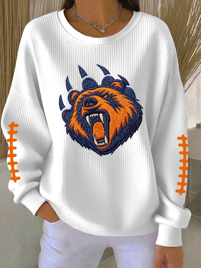 Women'S Football Print Sweatshirt