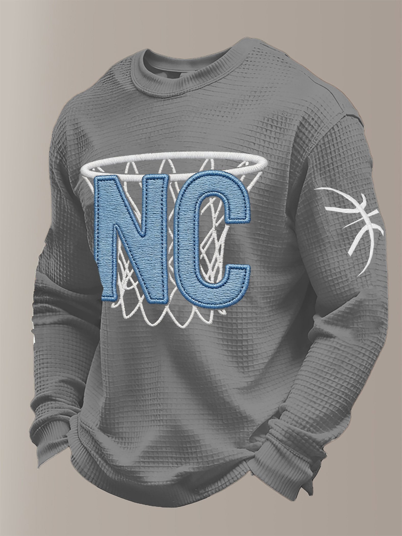 Men's Basketball Waffle Knit Long-Sleeve T-Shirt