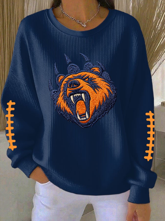 Women'S Football Print Sweatshirt