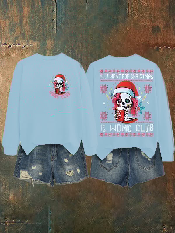 Women's Retro Funny Proud Member Of Club We Do Not Care Menopause Perimenopause Print Sweatshirt