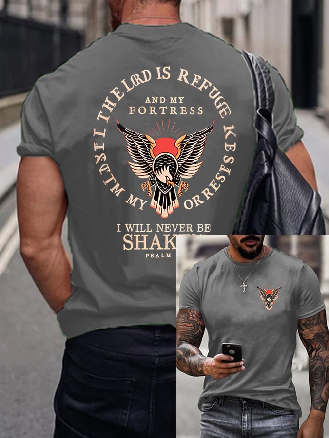 🔥Buy 3 Get 15% Off🔥Men's Psalm 91 Printed Casual T-Shirt