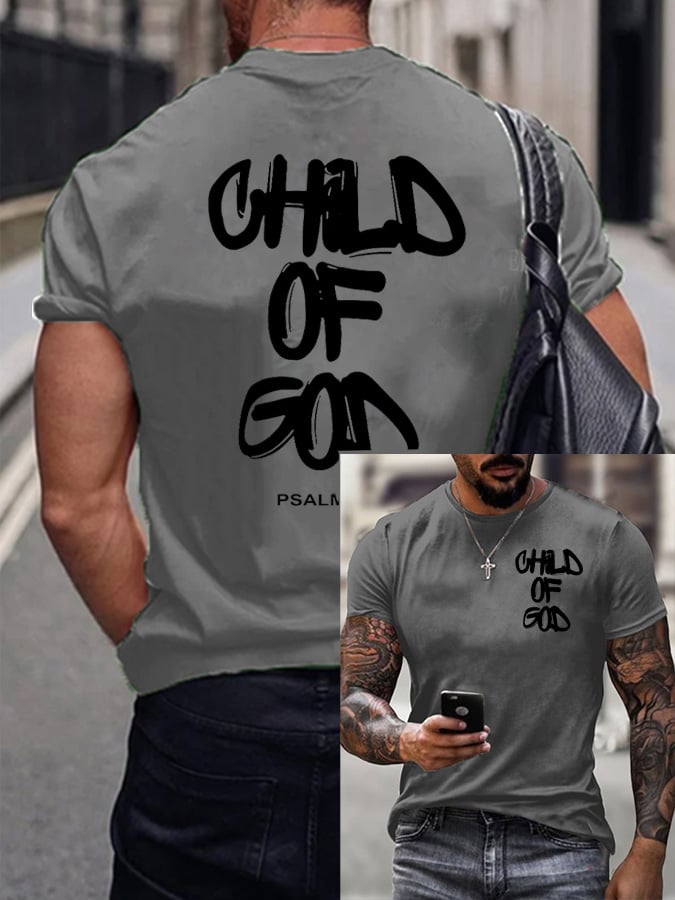 🔥Buy 3 Get 15% Off🔥Men's Child of God Printed Casual T-Shirt