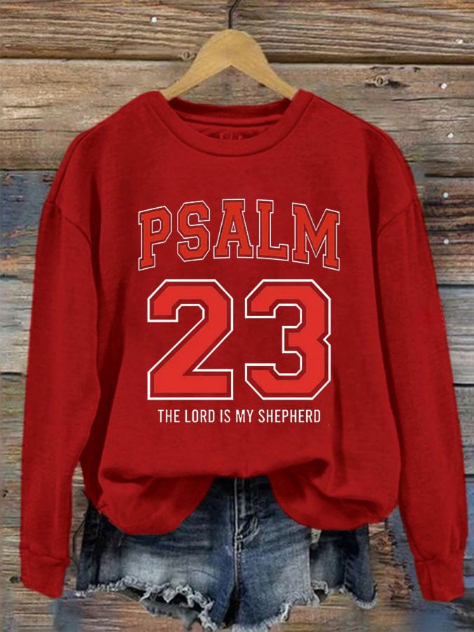 Women's PSALM 23 THE LORD IS MY SHEPHERD Sweatshirt