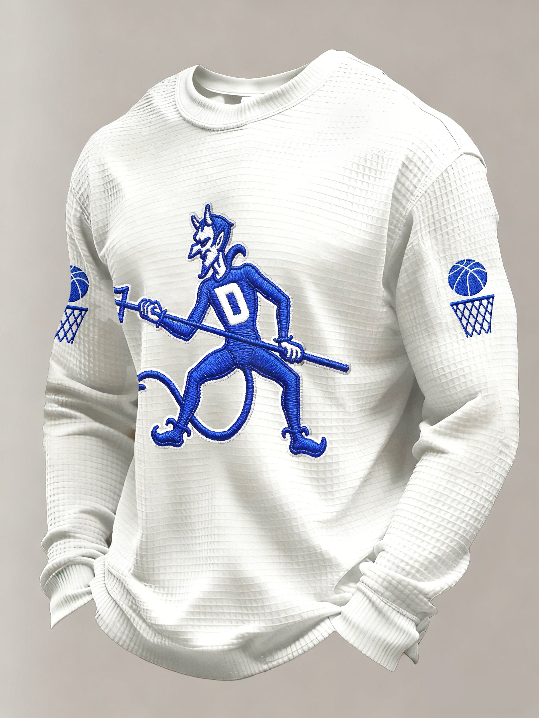 Men's Basketball Printed Casual Long-Sleeved Top