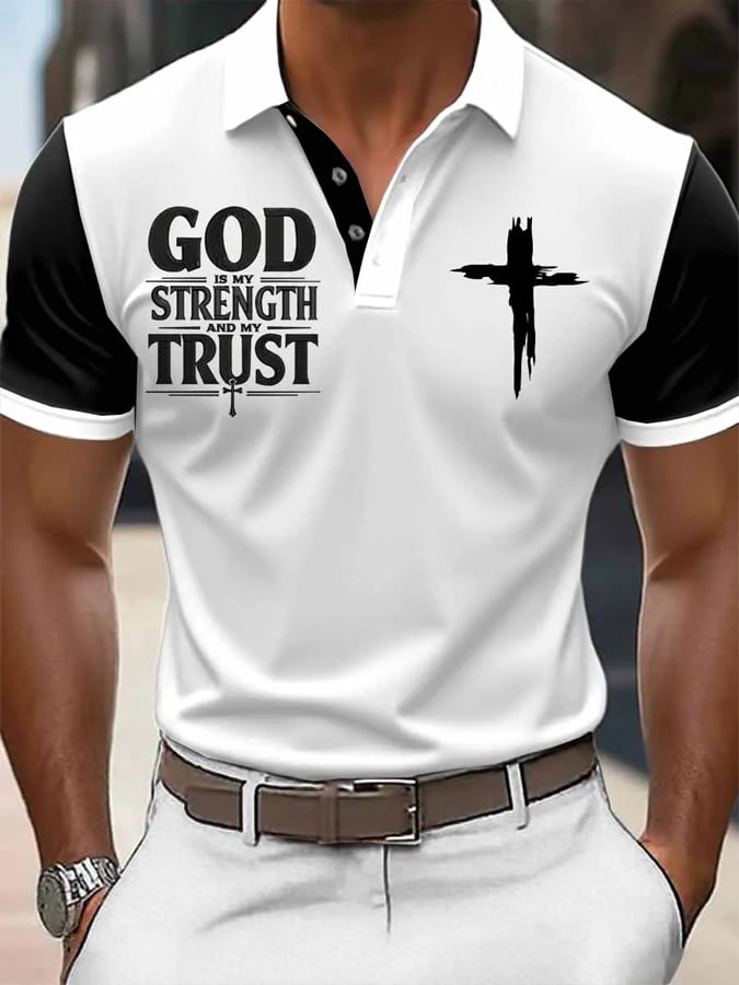 🔥Buy 3 Get 15% Off🔥Men's God's Plan Faith  Print Polo Shirt