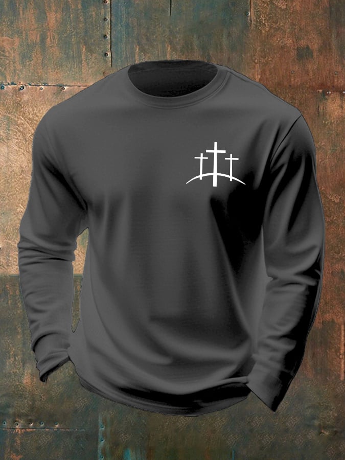 🔥Buy 3 Get 15% Off🔥Men's Casual Faith Long-Sleeved T-Shirt