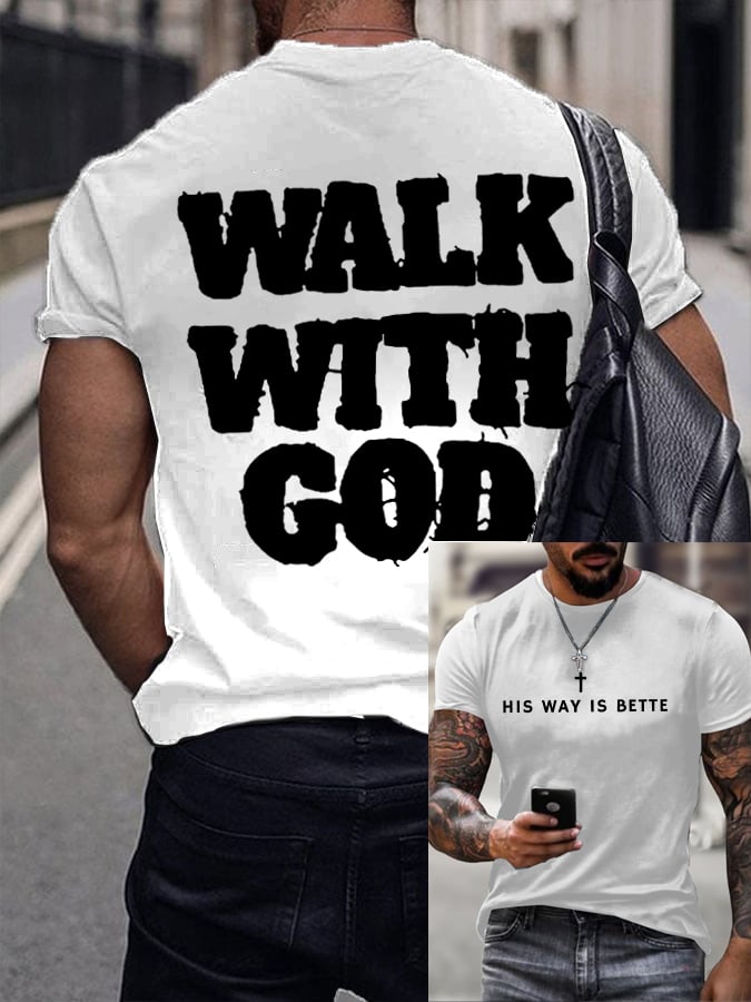 🔥Buy 3 Get 15% Off🔥Men's His Way Is Better Christian Printed Shirt