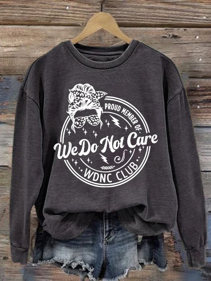 Retro Funny Proud Member Of WDNC Print Sweatshirt