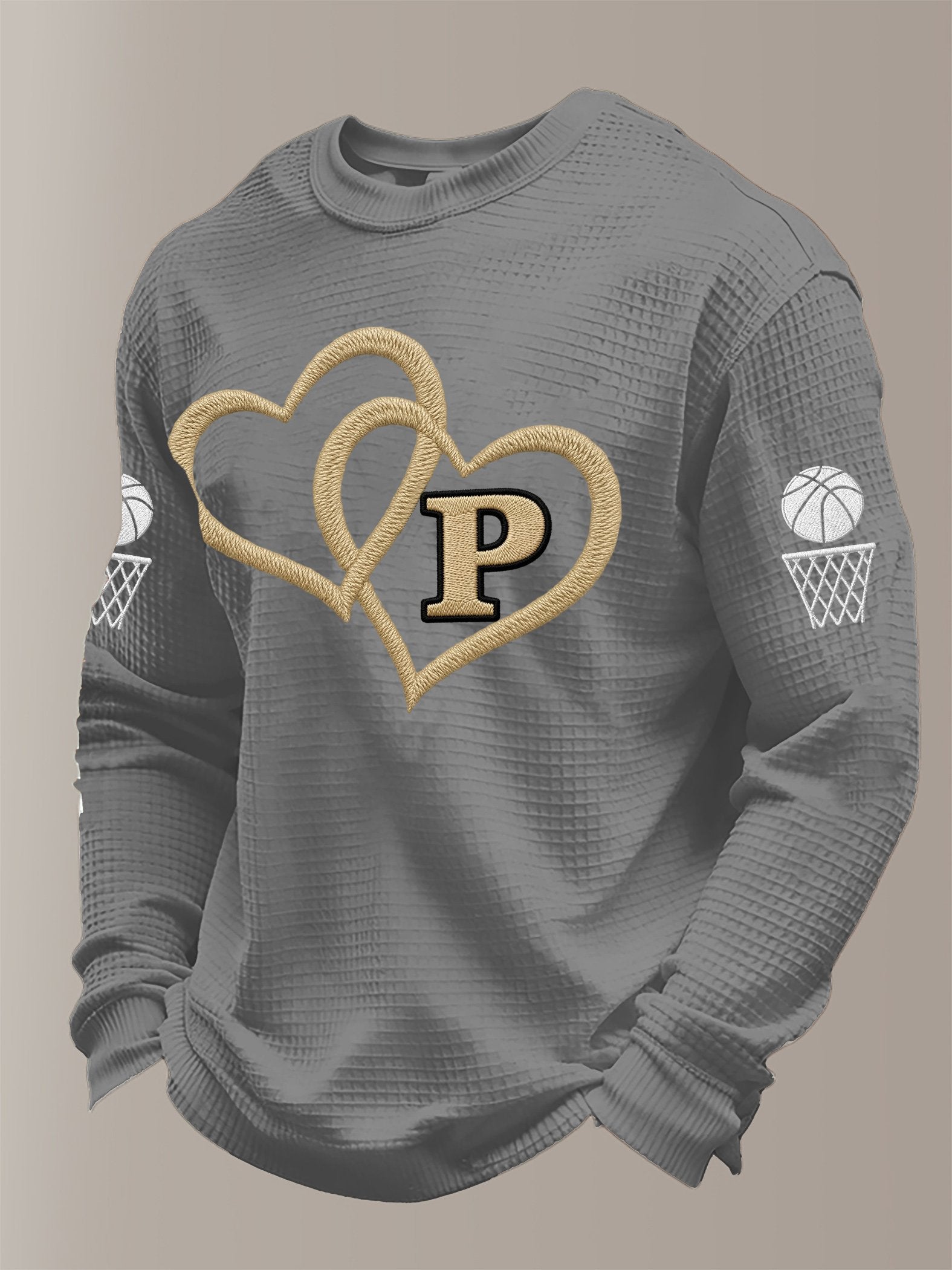 Men's Basketball Printed Casual Long-Sleeved Top