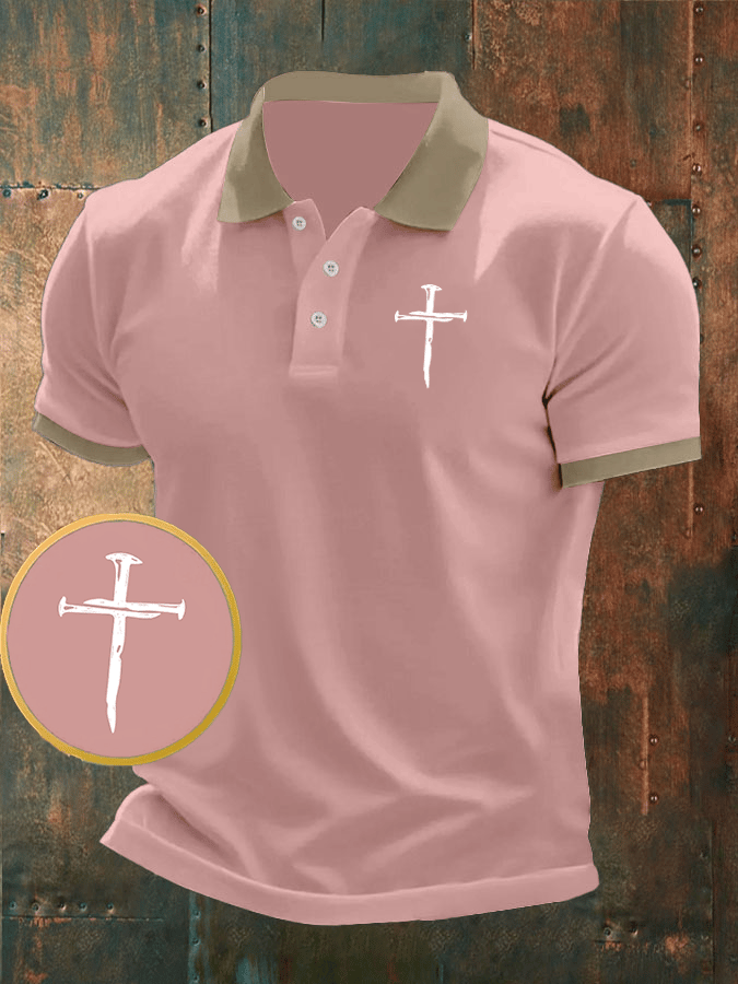 š„Buy 3 Get 15% Offš„Men's Faith Printed Casual Polo Shirt