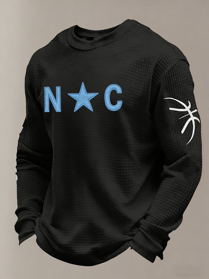Men's Basketball Waffle Knit Long-Sleeve T-Shirt