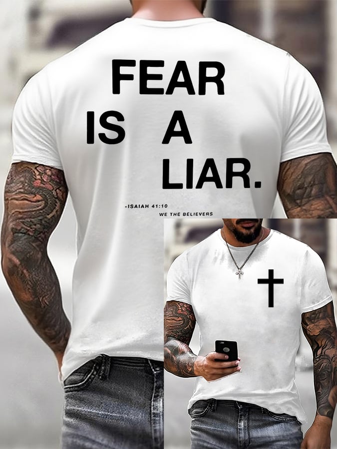 🔥Buy 3 Get 15% Off🔥Men'S Casual Faith Short-Sleeved T-Shirt