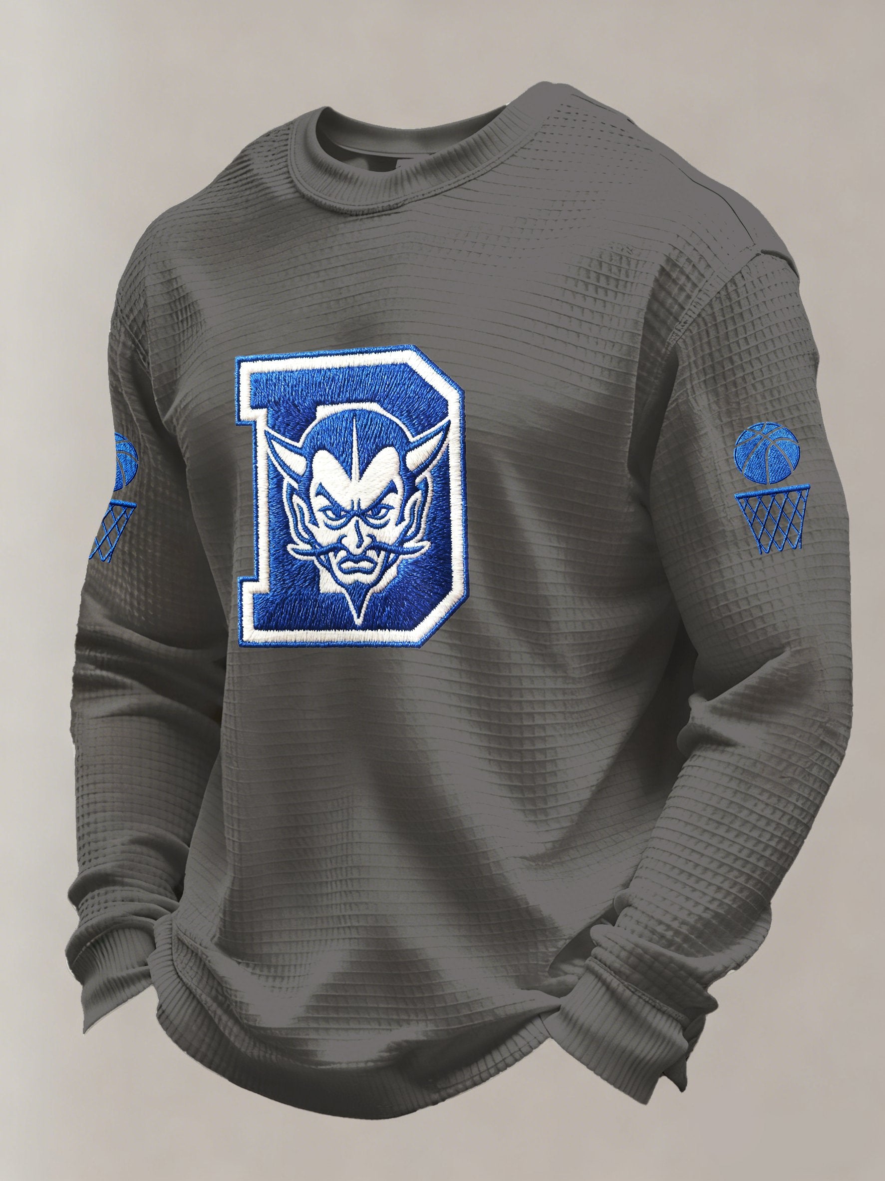 Men's Basketball Printed Casual Long-Sleeved Top