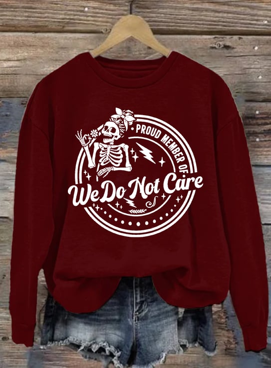 Women's Retro Funny Proud Member Of Club Menopause Perimenopause Print Sweatshirt