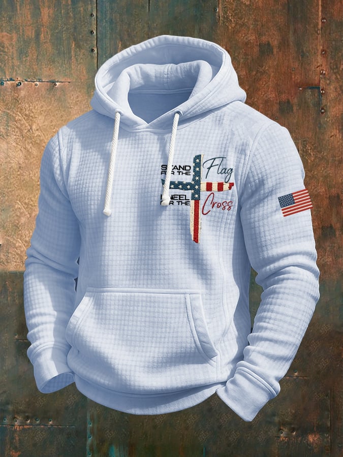 Men's Casual Faith Checkered Jacquard Sweatshirt