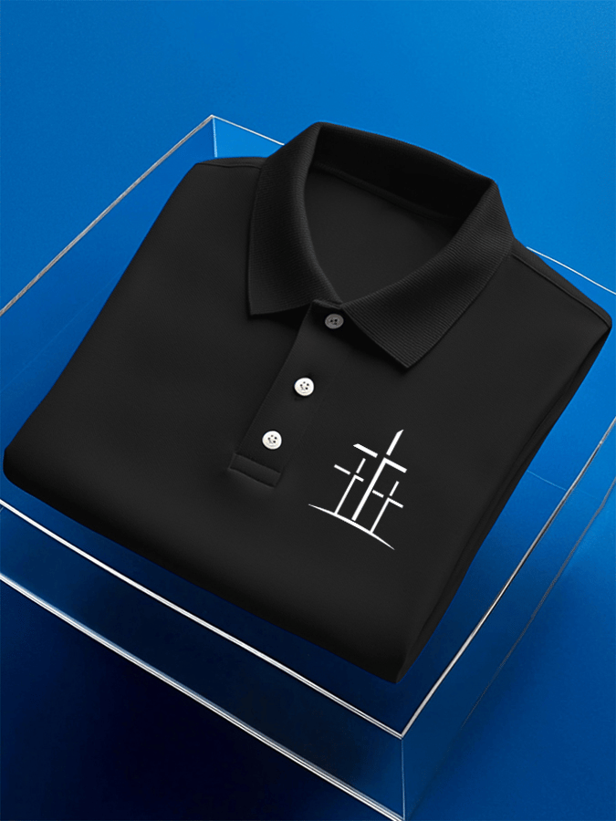 š„Buy 3 Get 15% Offš„Men's Faith Printed Casual Polo Shirt
