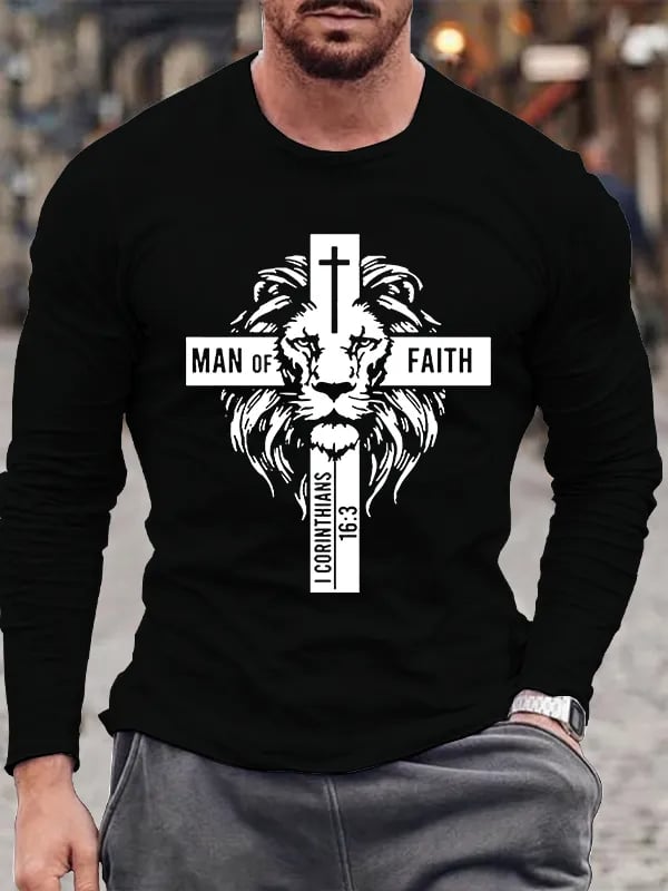 🔥Buy 3 Get 15% Off🔥Women's Man Of Faith  Print Shirt