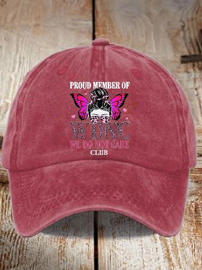 Unisex Retro Proud Member Of WDNC Club Print Baseball Cap