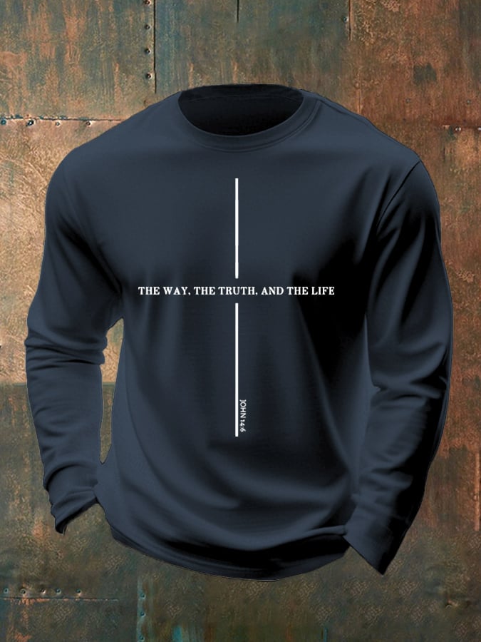 🔥Buy 3 Get 15% Off🔥Men's Casual Faith Long-Sleeved T-Shirt