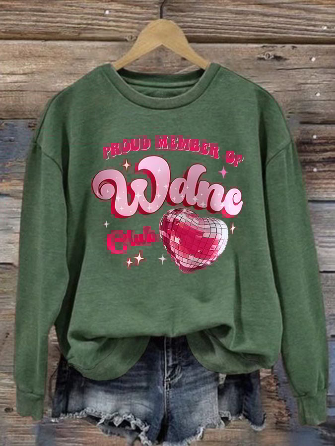 Women's Retro Funny Proud Member Of Club We Do Not Care Menopause Perimenopause Print Sweatshirt