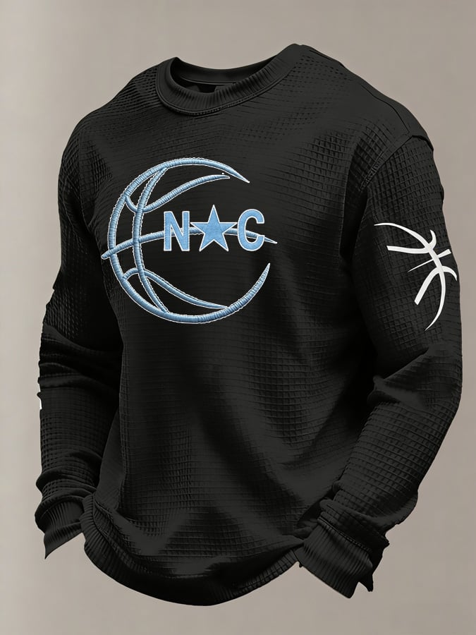 Men's Basketball Waffle Knit Long-Sleeve T-Shirt