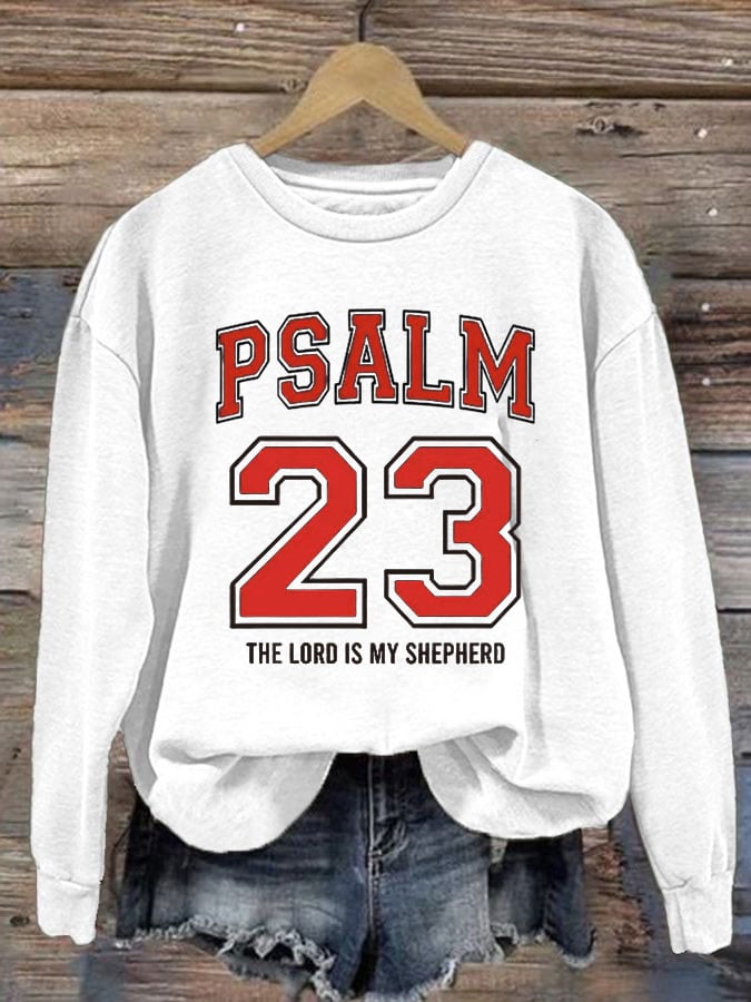 Women's PSALM 23 THE LORD IS MY SHEPHERD Sweatshirt